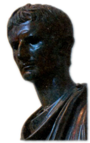 Гай Юлий Цезарь Октавиан Август (63 до н. э.-14 н. э.) правил в 27 г. до н. э.- 14 г. н. э.