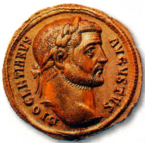 Диоклетиан, Гай Аврелий Валерий (245 - 313) правил в 293 - 305 гг.
