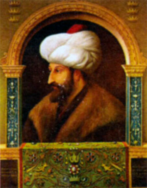 Султан Мехмет II Завоеватель (1432-1481), османский султан в 1444-1446 и 1451-1481 гг. Художник Д. Беллини. 1480 г.