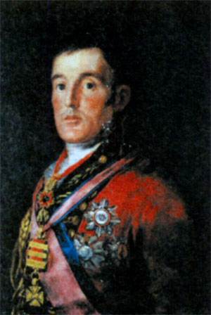Артур Уэлсли Веллингтон (1769-1852), премьер-министр Великобритании (1828-1830). Художник Ф. Гойя. 1814 г.