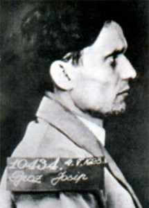 Иосин Броз во время ареста. 1928 г.