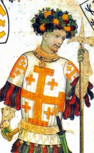 Готфрид с алебарой. Фреска 1418 - 1430 гг.