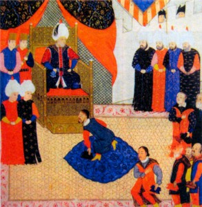 Сигизмунд Венгерский перед Сулейманом Великолепным в 1556 г.