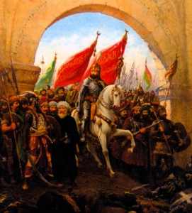 Мехмет II входит в Константинополь. Художник Ф. Зонаро