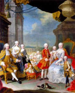 Императорская семья. Художник М. ван Мейтенс. 1754 г.