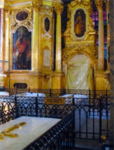 Гробница Александра I в Петропавловском соборе