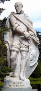 Статуя Филиппа II в Мадриде. 1598 г.