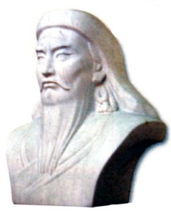 Бюст Чингисхана в Улан-Баторе